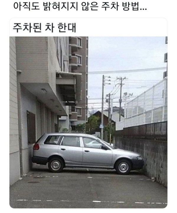 도대체 어떻게 주차 한거야