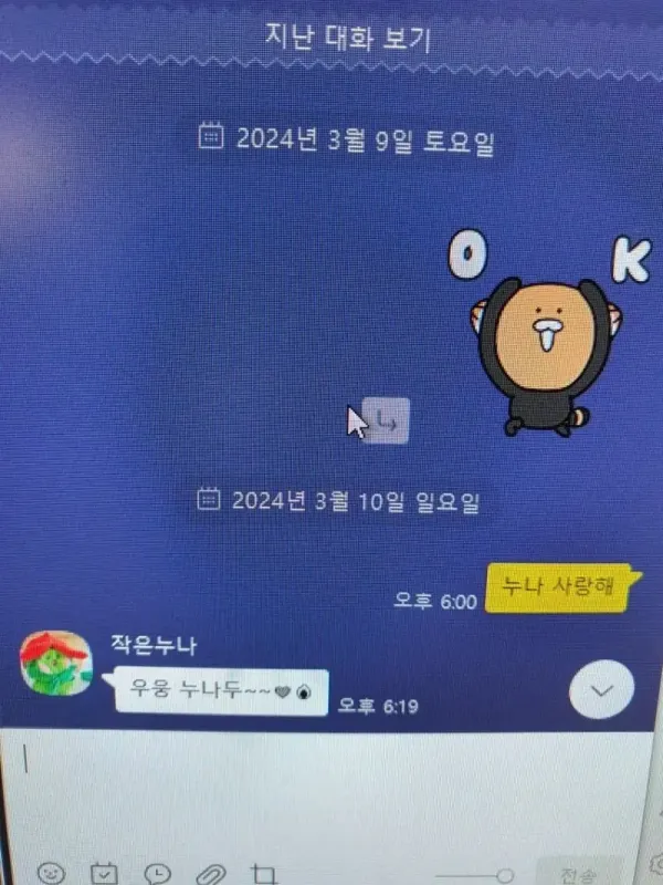 친누나한테 사랑한다 해봄.jpg