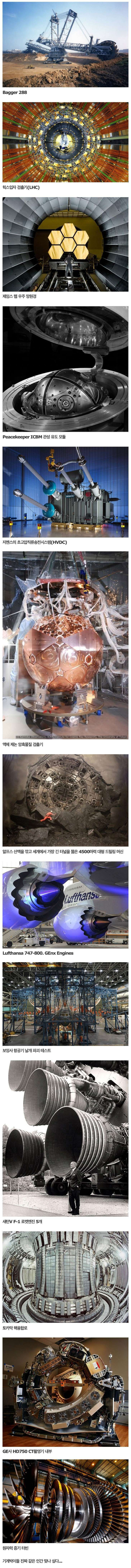 인류가 만든 엄청난 기계들.