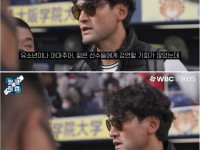 오타니 10초 만난 박찬호에게 질문하는 일본 기자들