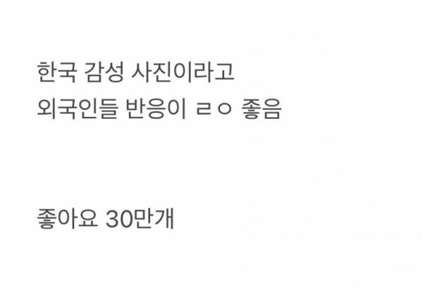 현재 서로 충격받고있는 한국 감성 사진
