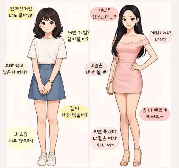 남자들 사이에서 많이 갈린다는 여자친구 취향