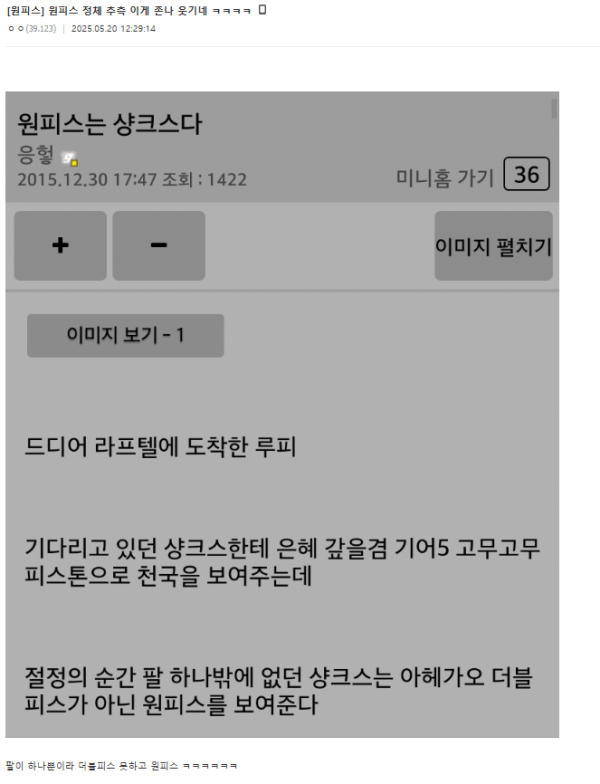 10년 전 원피스의 정체에 대해 추측했던 디시인 근황ㅎㄷㄷㄷ