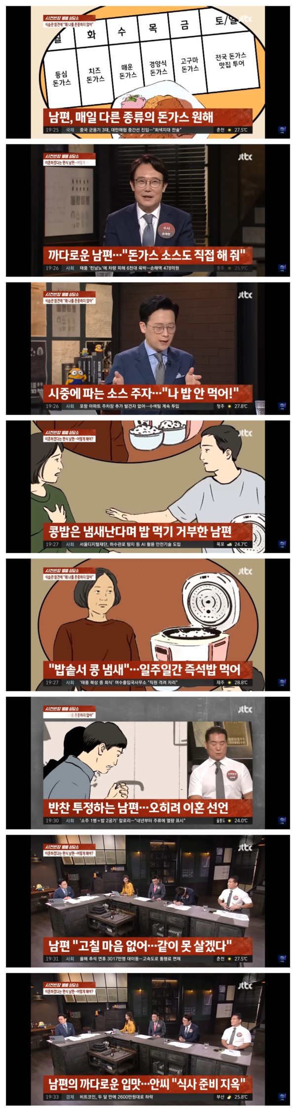 돈까스 때문에 이혼 위기...