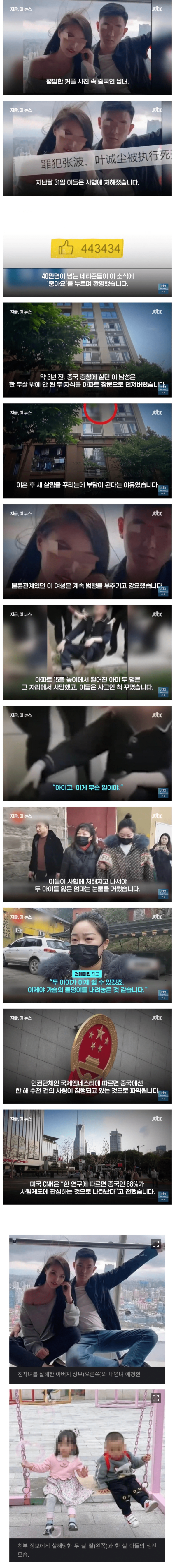 중국에서 개욕쳐먹고 사형된 젊은 남녀 ㄷㄷㄷ...