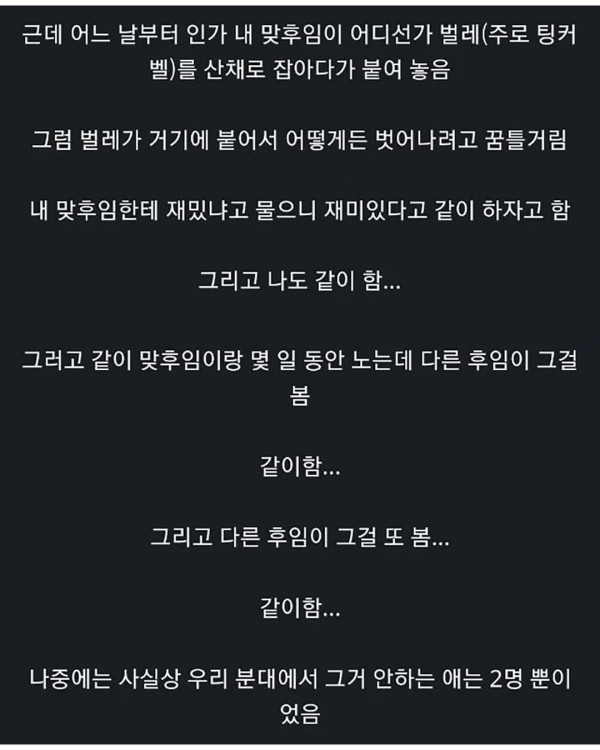 K군대의 만악의 근원 중 하나