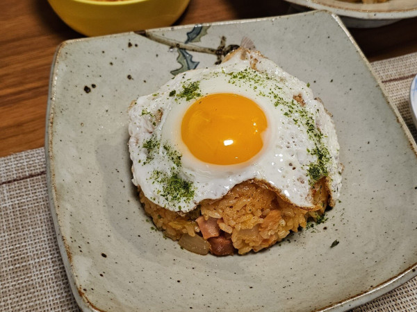 주말 저녁 김치볶음밥 만들어 봤습니다