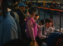 원영적사고 짐빔하이볼 광고 버스 씬