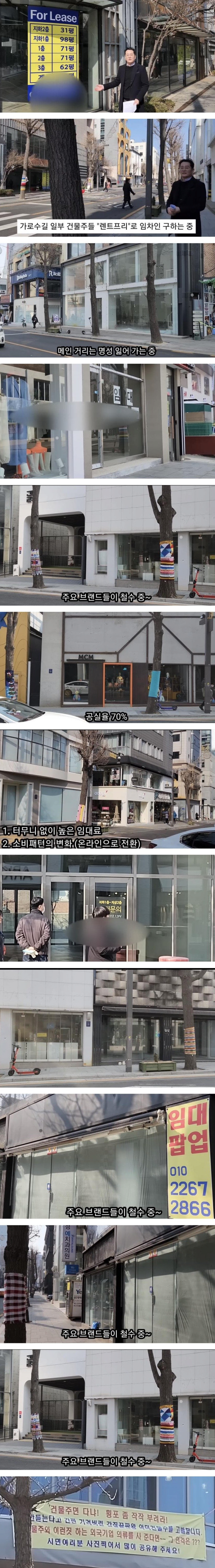 핫플레이스의 상징이었던 서울 가로수길