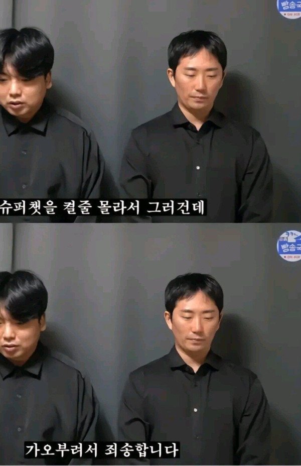어느 개그맨의 사과사유