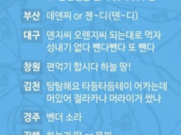 지역별 편가르기 구호