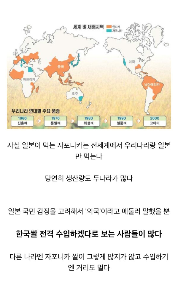 펀쿨섹좌 무관세 외국쌀 수입 선언의 중요한 부분