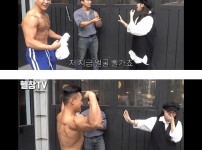 근육남 싫다는 여자가 실제로 근육남을 봤을 때 반응 대박