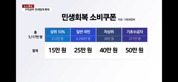 사실상 확정된 민생회복 소비쿠폰 (전국민 재난지원금)