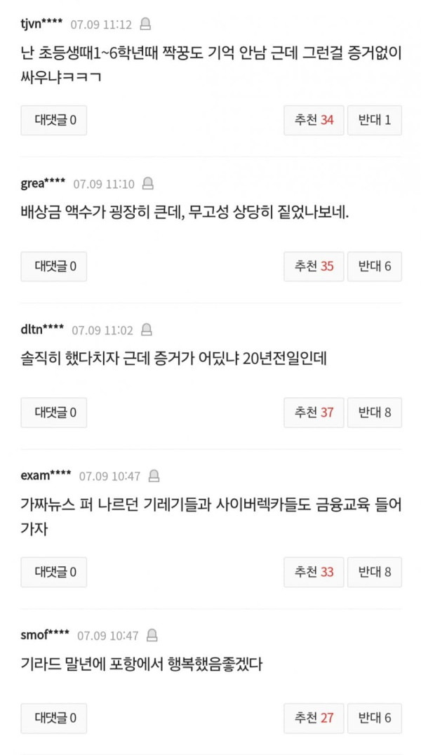 기성용, 성폭행 의혹 제기자 2명에 승소 기씨에 1억 배상