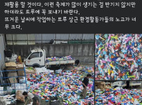 워터밤 이후 버려진 물총들