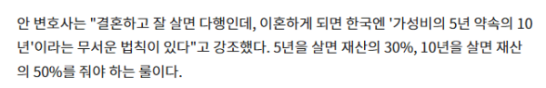 이혼 재산분할시 혼인기간이 끼치는 영향