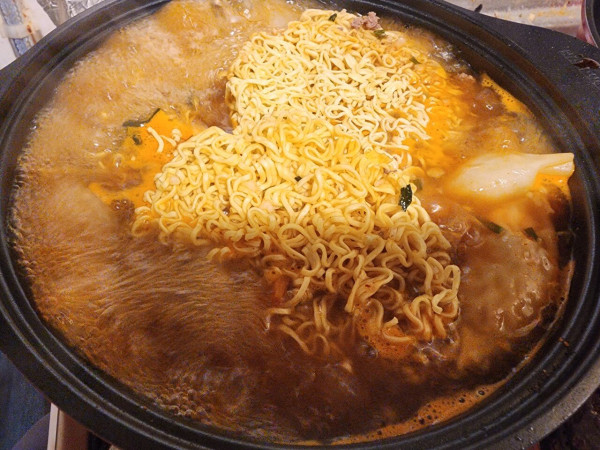 야식 라면이요