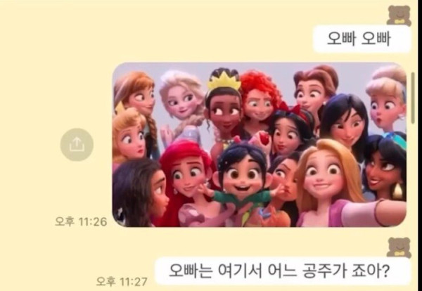 오빠는 이 중에 어떤 공주가 좋아