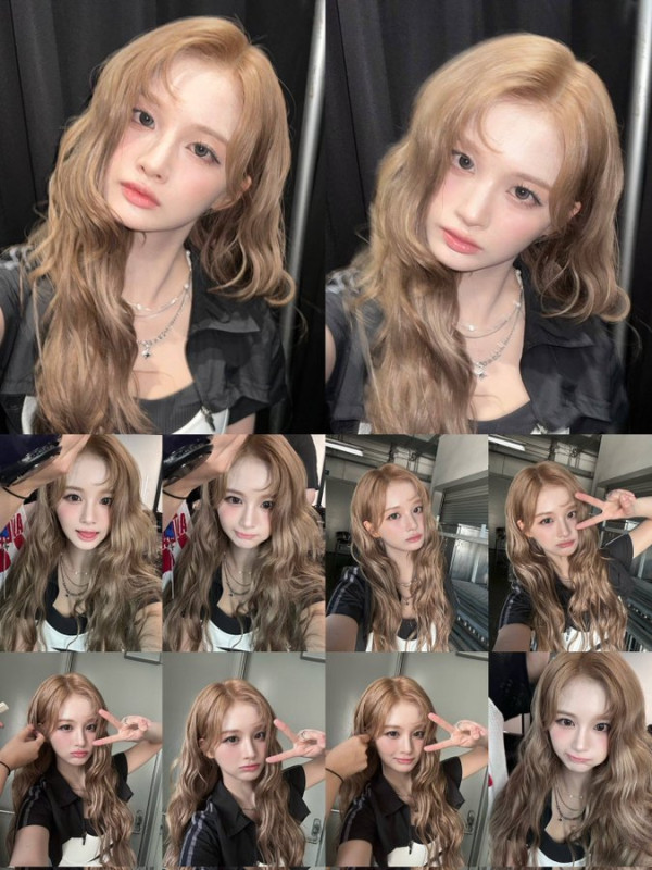 첫 탈색해봤다는 설윤