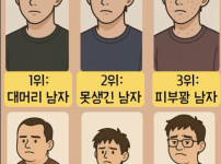 여자들이 싫어 하는 남자 외모