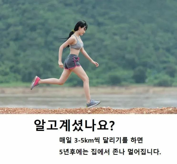 매일 3~5km 달리기 효과