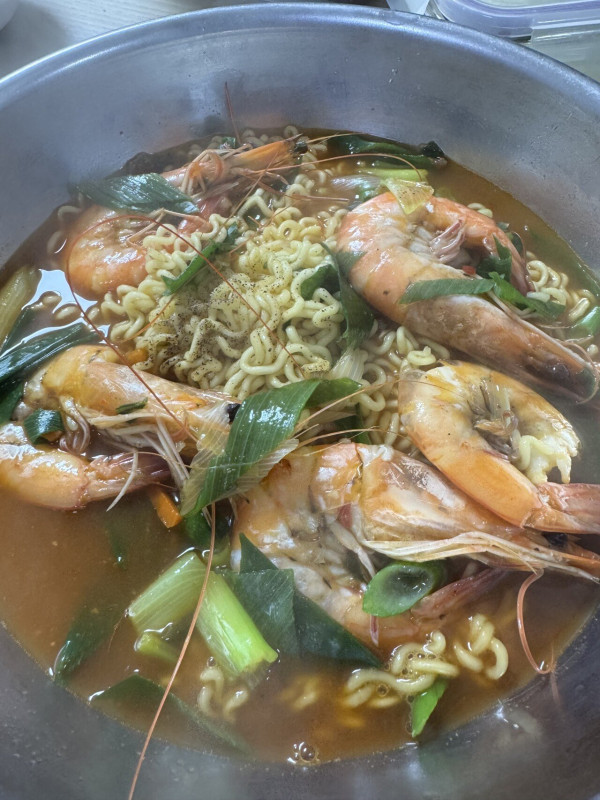대하 찜 대하 라면