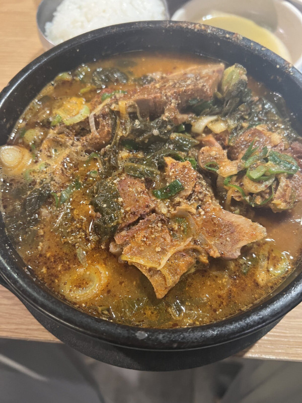 지난 토요일 4차 뼈해장국
