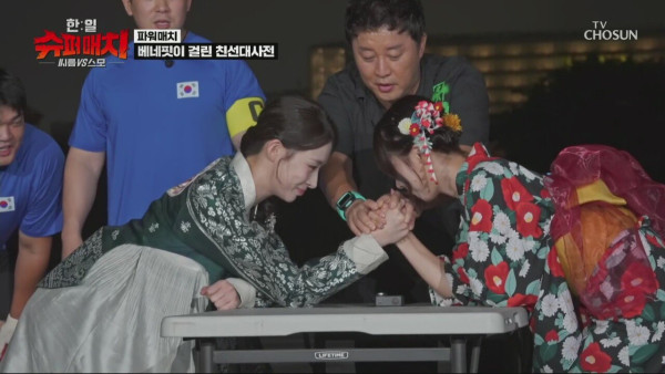 아놔 미스코리아 vs 미스저팬 팔씨름