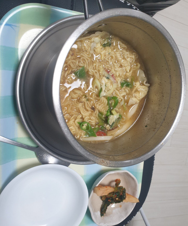 오늘의 저녁 라면