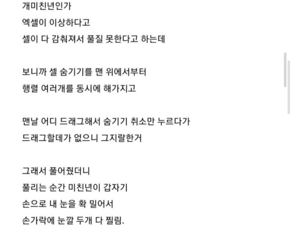 보안을 중요시하는 회사 미친 경리