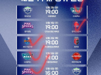 12월 첫째주 남녀 배구 일정