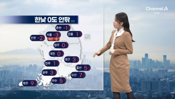 중부 한파특보 발효, 서울 영하 8도   서해안 대설 예비특보