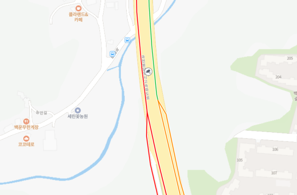 새벽 3시 30분 실시간 고속도로 상황