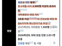 감사원에서 나온 2000명 증원이 근거가 없다는게 문제가 아님