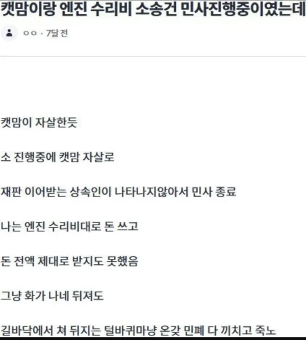 길고양이 내 차 엔진룸에 들어가 죽었을때 꿀팁 .jpg