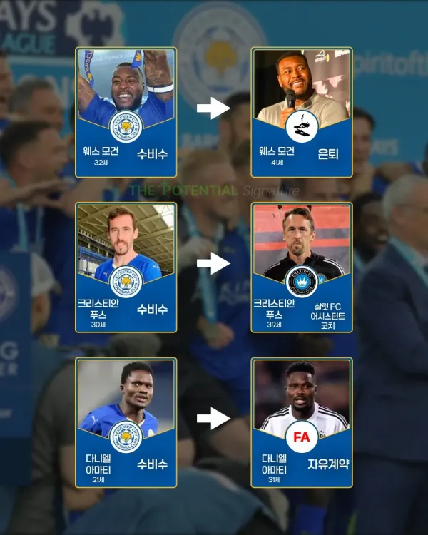 10년 전 레스터시티 우승 멤버 근황