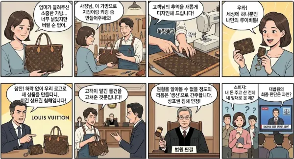 루이비통이 소송한 강남에있는 수선장인