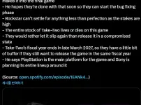 GTA6 또 출시 연기 될 가능성 높아졌다