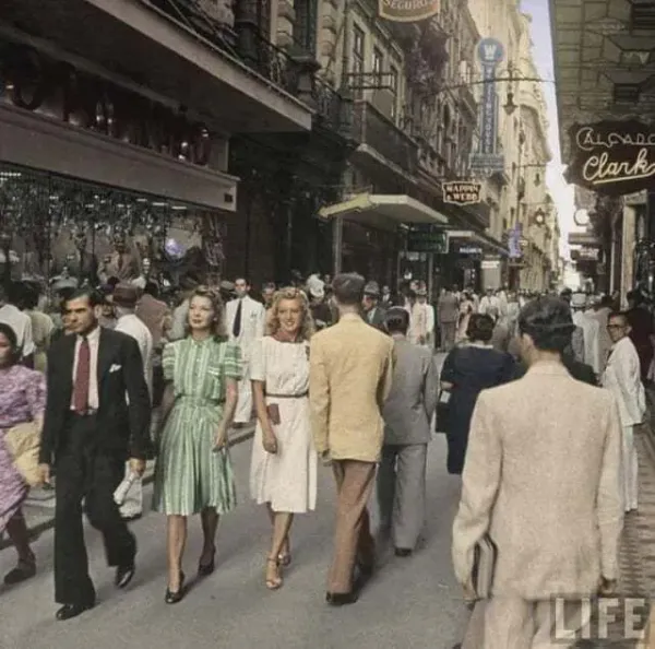 1940년경 당시 브라질의 수도였던 리우데자네이루의 모습