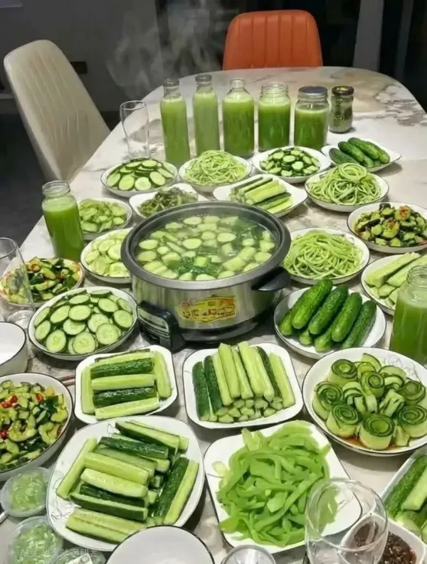 오이천국? 오이지옥? 밥상