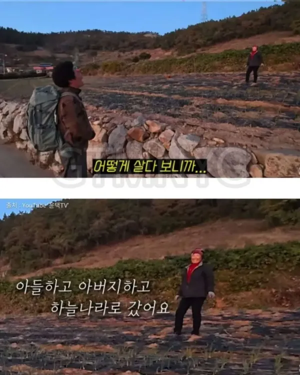 길가다 우연히 만난 일하시는 시골 어머니