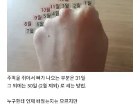 어르신들만 안다는 주먹달력