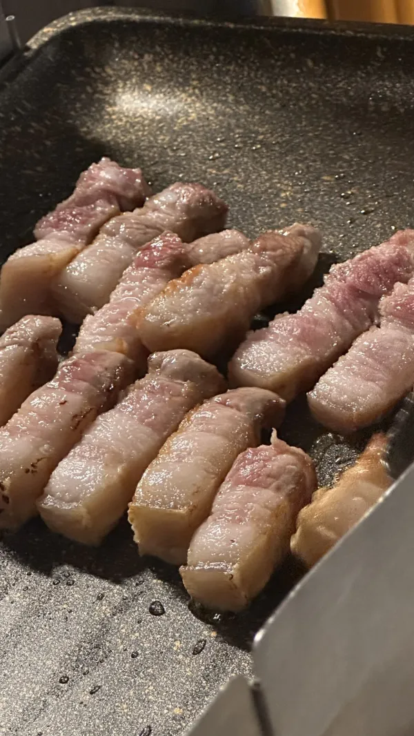 오겹살에 동치미막국수
