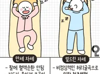 최악의 수면자세 Top 2