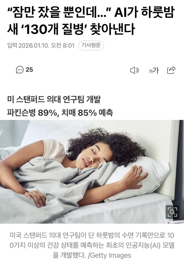 현재 개쩐다는 Ai 건강검진 수준 근황