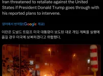 이란, 트럼프가 개입하면 미국에 보복할 것