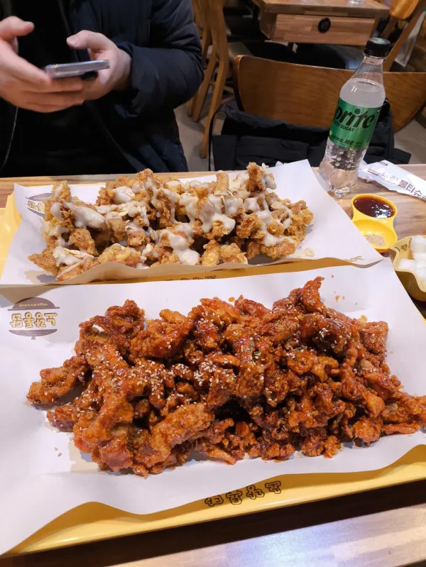 마늘치킨 양념치킨