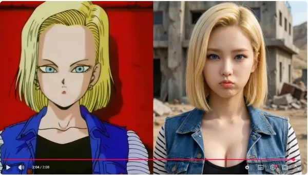 AI 드래곤볼 캐릭터 실사화