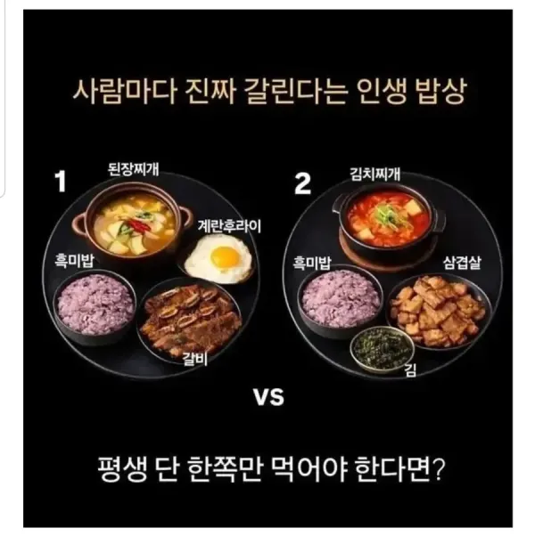 사람마다 갈린다는 인생밥상 ㄷ